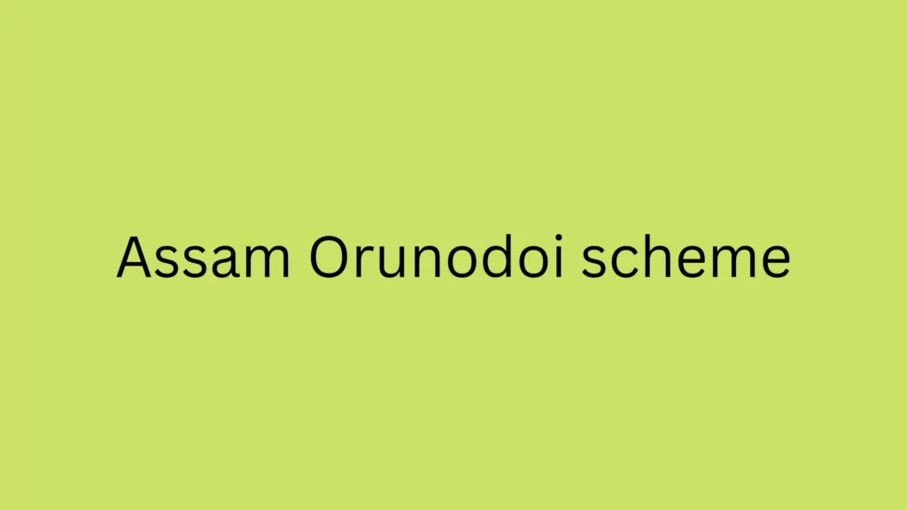 Orunodoi scheme